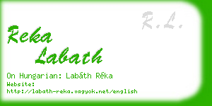reka labath business card